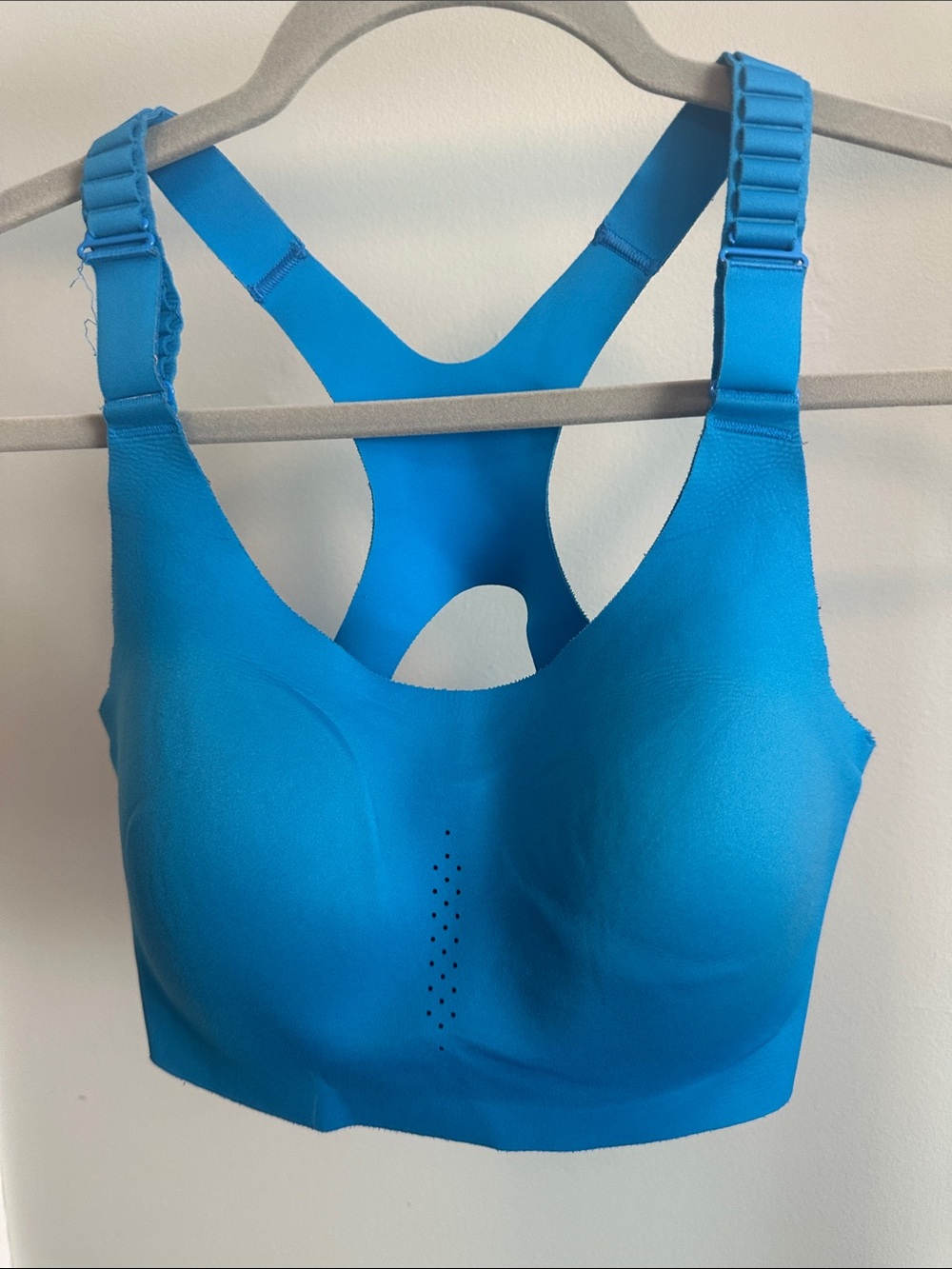 Brooks Bright Blue Seamless Racerback Sports Bra